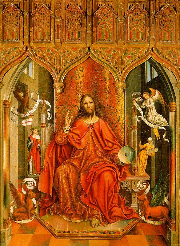 Fernando  Gallego Christ Giving his Blessing oil painting picture